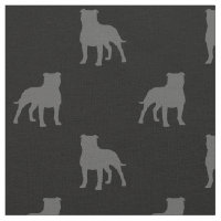Staffordshire Bull Terrier Dog Silhouettes Pattern