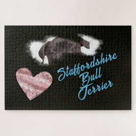 Staffordshire Bull Terrier Eyes Solid Color Legpuzzel