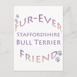 Staffordshire Bull Terrier Furever Vriend Briefkaart