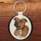 Staffordshire Bull Terrier Gifts Sleutelhanger (Voorkant)
