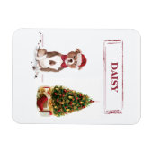 Staffordshire Bull Terrier Grappige Kerst Hond Magneet (Horizontaal)