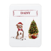 Staffordshire Bull Terrier Grappige Kerst Hond Magneet (Verticaal)