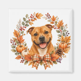 Staffordshire Bull Terrier Herfst Magneet