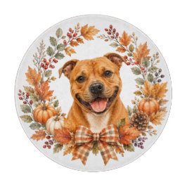 Staffordshire Bull Terrier Herfst Snijplank