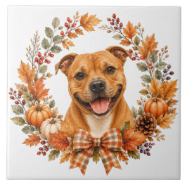 Staffordshire Bull Terrier Herfst Tegeltje