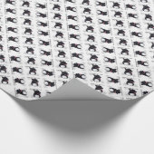 Staffordshire Bull Terrier History Design Cadeaupapier (Hoek)