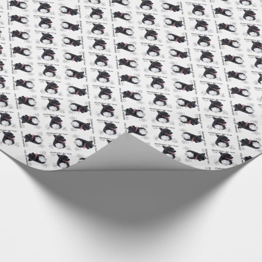Staffordshire Bull Terrier History Design Cadeaupapier (Hoek)