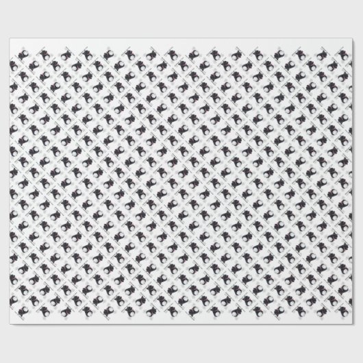 Staffordshire Bull Terrier History Design Cadeaupapier (Vlak)