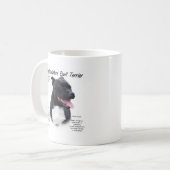Staffordshire Bull Terrier History Design Koffiemok (Voorkant links)