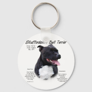 Staffordshire Bull Terrier History Design Sleutelhanger