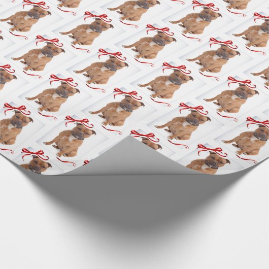 Staffordshire Bull Terrier Holiday Wrapping Paper Cadeaupapier (Hoek)