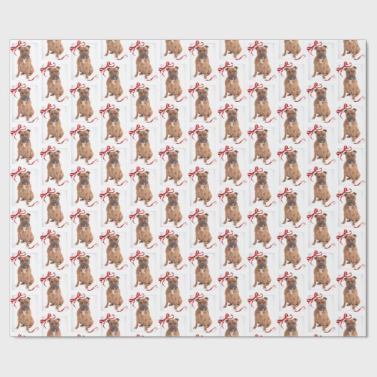 Staffordshire Bull Terrier Holiday Wrapping Paper Cadeaupapier (Vlak)