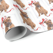 Staffordshire Bull Terrier Holiday Wrapping Paper Cadeaupapier (Rol Hoek)