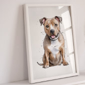 Staffordshire Bull Terrier | Hond Art Print