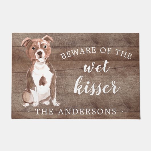 Staffordshire Bull Terrier Hondendeurmat Deurmat (Voorkant)