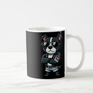 Staffordshire Bull Terrier Ik hou van vader grappi Koffiemok
