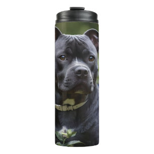 Staffordshire Bull Terriër in Blue Roos Garden, Thermosbeker