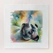 Staffordshire Bull Terrier in Light 100924AREF144  Legpuzzel (Horizontaal)