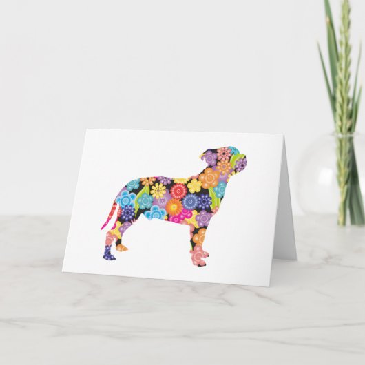 Staffordshire Bull Terrier Kaart (Voorkant)