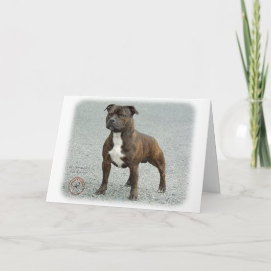 Staffordshire Bull Terrier Kaart (Voorkant)