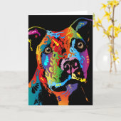 Staffordshire Bull terrier Kaart (Gele Bloem)