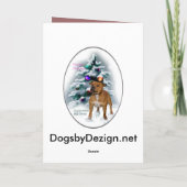 Staffordshire Bull Terrier-kerstcadeaus Feestdagen Kaart (Achterkant)
