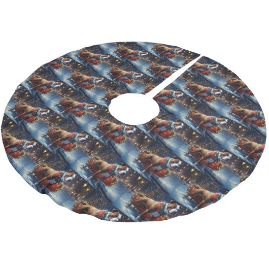 Staffordshire Bull Terrier Kerstfeest Kerstboom Rok (Gekanteld)