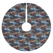 Staffordshire Bull Terrier Kerstfeest Kerstboom Rok (Voorkant)