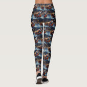 Staffordshire Bull Terrier Kerstfeest Leggings (Achterkant)