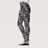 Staffordshire Bull Terrier Kerstfeest Leggings (Links)