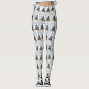 Staffordshire Bull Terrier Kerstmis Leggings