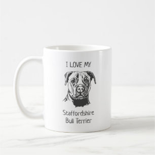 Staffordshire Bull Terrier Koffiemok