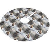 Staffordshire Bull Terrier laat het sneeuwKerstmis Kerstboom Rok (Gekanteld)