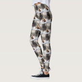 Staffordshire Bull Terrier laat het sneeuwKerstmis Leggings (Links)
