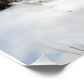 Staffordshire Bull Terrier laat het sneeuwKerstmis Perfect Poster (Hoek)