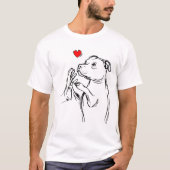 Staffordshire Bull Terrier Love Dog Mam Girls Gift T-shirt (Voorkant)