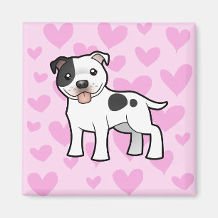 Staffordshire Bull Terrier Love Magneet