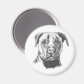 Staffordshire Bull Terrier Magneet (Voorkant / Achterkant)