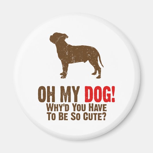 Staffordshire Bull Terrier Magneet (Voorkant)