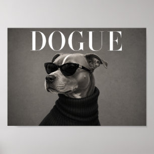 Staffordshire Bull Terrier Mode Redactioneel Hond Poster