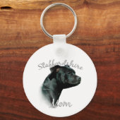 Staffordshire Bull Terrier Moeder 2 Sleutelhanger (Voorkant)