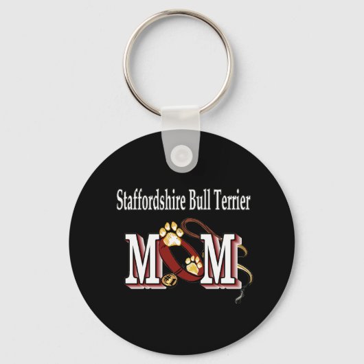 STAFFORDSHIRE BULL TERRIER MOM Sleutelhanger (Voorkant)