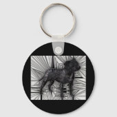 Staffordshire Bull Terrier Mosaic Sleutelhanger (Voorkant)