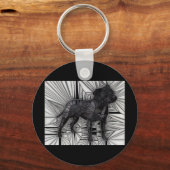 Staffordshire Bull Terrier Mosaic Sleutelhanger (Voorkant)