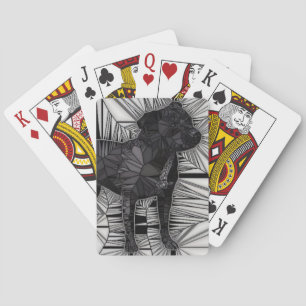 Staffordshire Bull Terrier Mosaic Spelling Cards Pokerkaarten