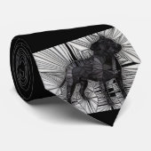 Staffordshire Bull Terrier Mosaic Stropdas (Opgerold)