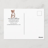 Staffordshire Bull Terrier Moving Announcement Briefkaart (Achterkant)