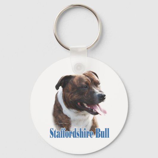 Staffordshire Bull Terrier Naam Sleutelhanger (Voorkant)