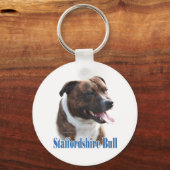 Staffordshire Bull Terrier Naam Sleutelhanger (Voorkant)