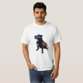 Staffordshire Bull Terrier Oil Paint T-shirt (Voorkant volledig)